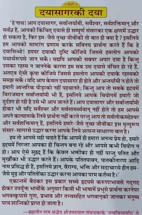 Daya Sagar Ki Daya  (Hindi)